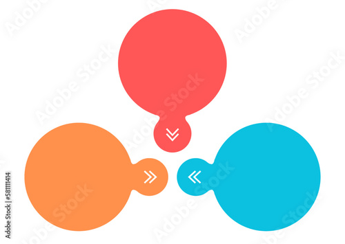 balloon isolated on white infographic