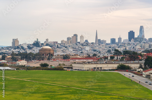 San Francisco skyline from Crissy Field