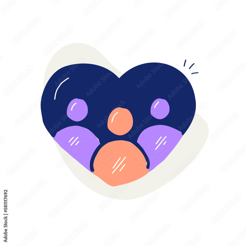 Family-owned business vector icon with hand-drawn touch. Family Owned Icon. Small Business Vector Symbol. Family-owned business vector icon with hand-drawn touch. Family Owned Icon. Small Business Vector Symbol.