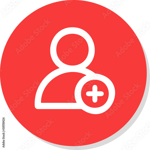 Free Download User icon .person profile avatar with plus symbol, Add user profile icon - GFXLoad