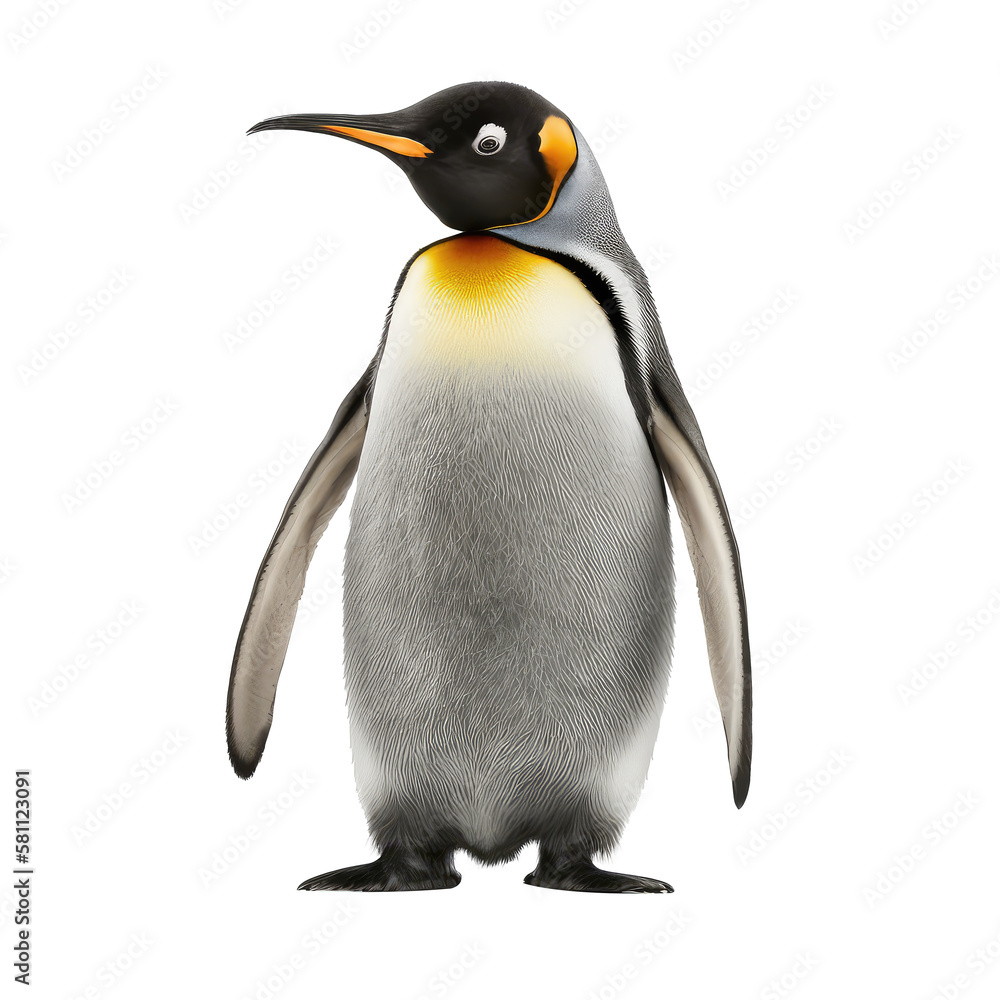 Fototapeta premium penguin isolated on white background