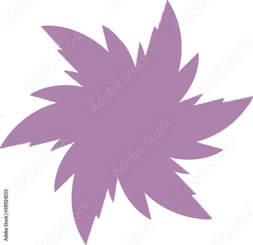 Abstract shape geometric element, vector illustration.