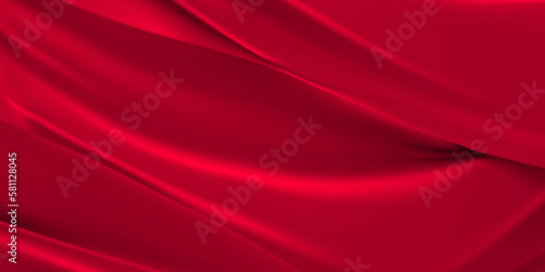 Celebration Luxury red satin smooth background Illustration