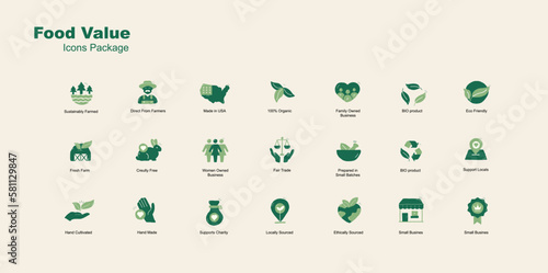 Ethical Business Icons. Sustainable Product Icons. Icons for Small Businesses. Responsible Sourcing Icons. Social and Environmental Responsibility Icons. Vector icons with hand drawn touch.