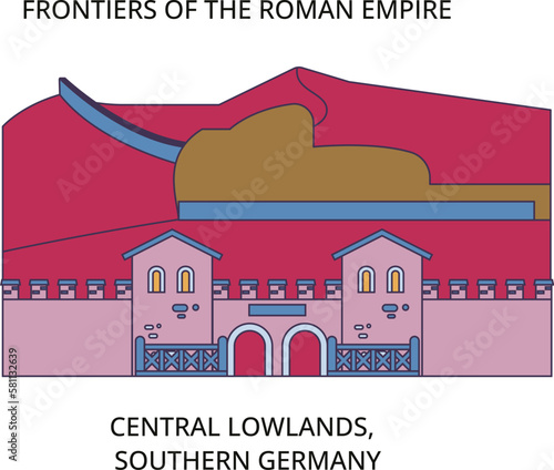 Germany, Central Lowlands tourism landmarks, vector city travel illustration