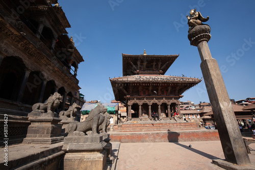 Old building in Patan Durbar Square, is situated at the centre of the city of Lalitpur. It's former ancient royal palace and a marvel of Newar architecture