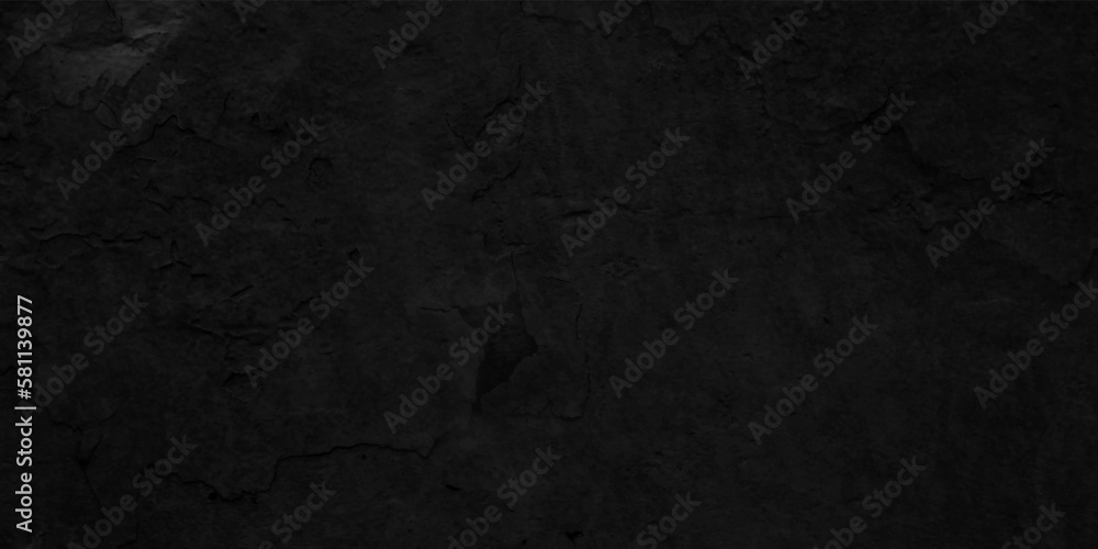 black or dark wallpaper texture for design. black grunge cement wall background