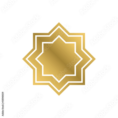Illustration vector graphic for A sharp octagonal ramadan ornament with lines and planes is suitable for background templates, greeting cards, banners, flyers, etc.