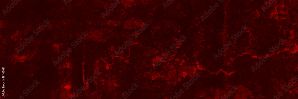 Abstract Rough Red Grunge Texture Design Background. Dark Horror Red Grunge Design
