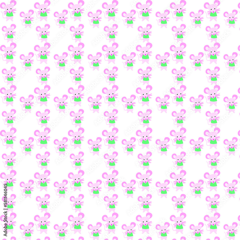 Pink cute mouse pattern Pink cute mouse pattern