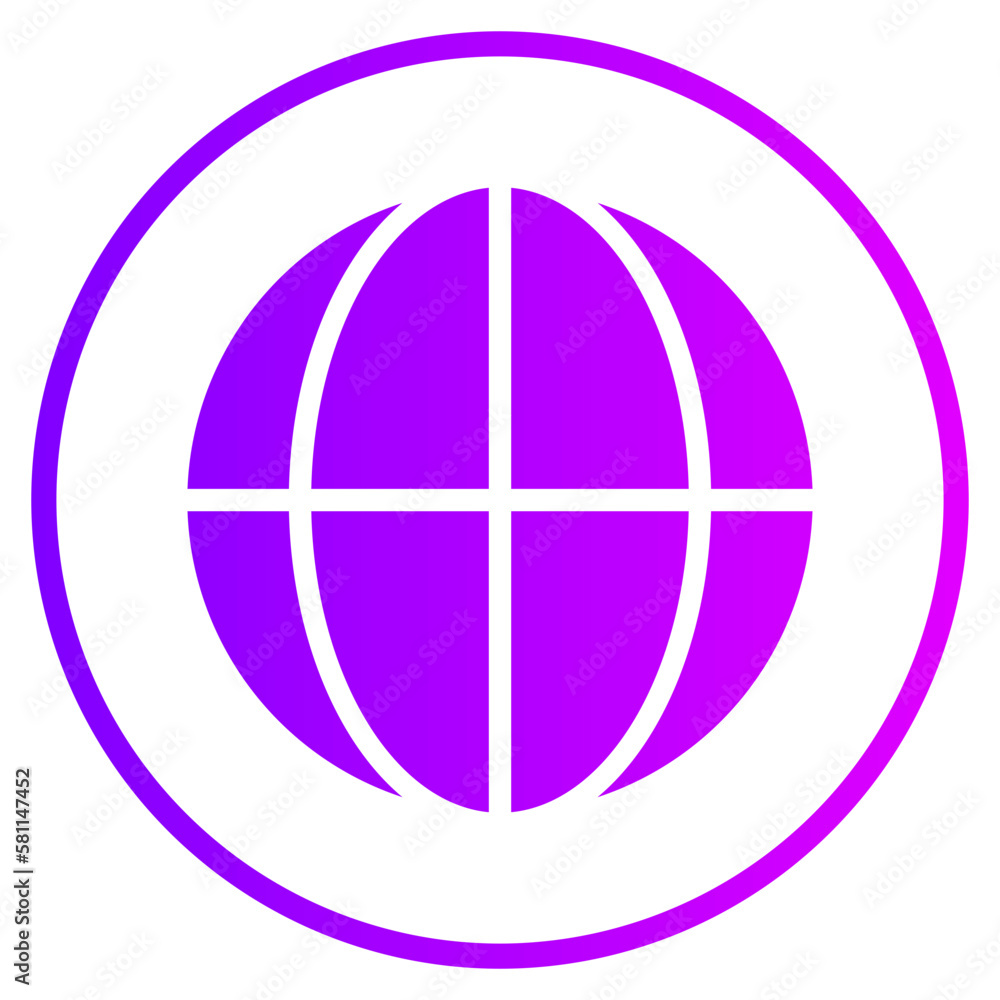 worldwide gradient icon worldwide gradient icon