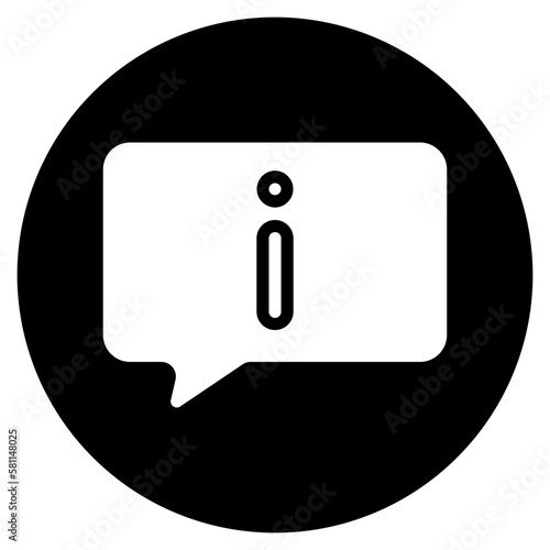 info glyph icon