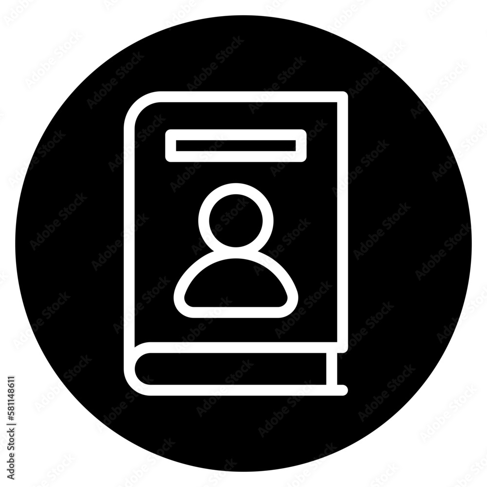 phone book glyph icon phone book glyph icon