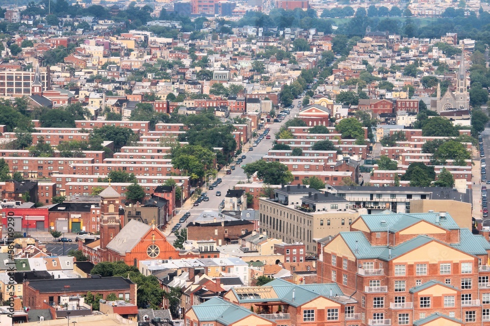 East Baltimore cityscape