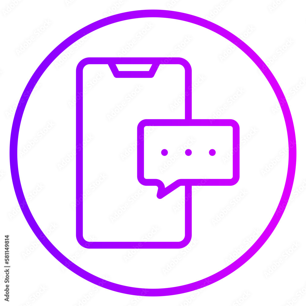 chatting gradient icon chatting gradient icon
