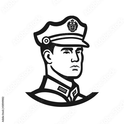 Policeman, Police, Cop , Constable Logo and Icon in Vector Style