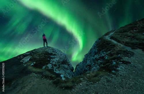 Northern lights and young w...