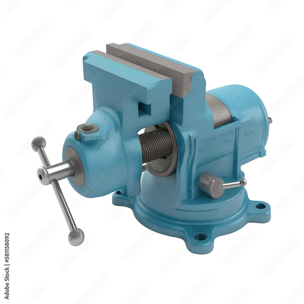 bench vise isolated on white background bench vise isolated on white background