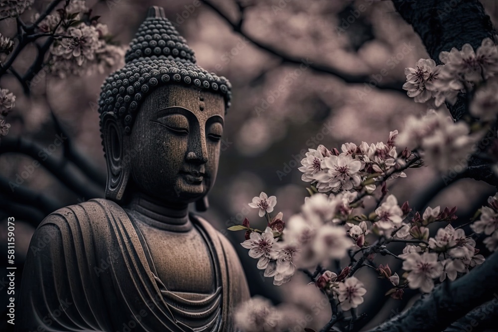 Buddha Purnima Vesak Background with Copy Space for Text. Generative AI. Buddha Purnima Vesak Background with Copy Space for Text. Generative AI.
