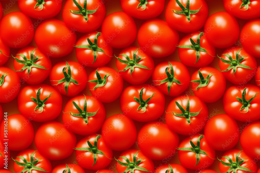 seamless pattern a bunch of red tomatoes sitting on top of each other, generated ai seamless pattern a bunch of red tomatoes sitting on top of each other, generated ai