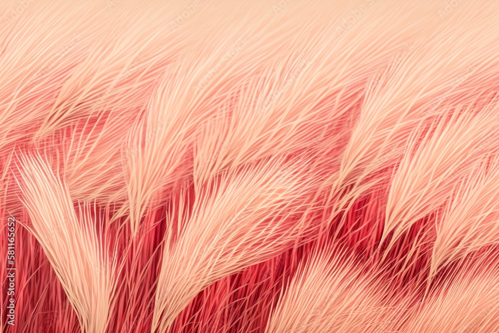 Fototapeta premium Abstract red color grass background. Colored background. Generative AI