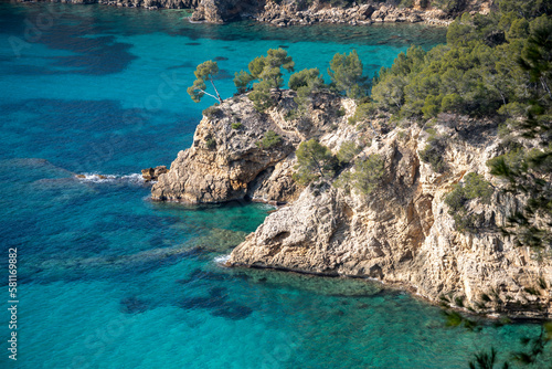 Fototapeta Naklejka Na Ścianę i Meble -  Stunning Mediterranean Seascape in the South of France