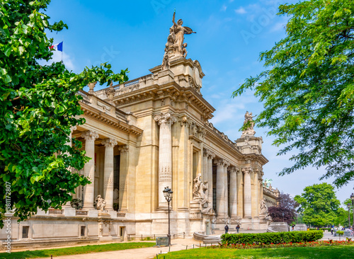 Great Palace (Grand Palais) building on Champs Elysees street in Paris, France