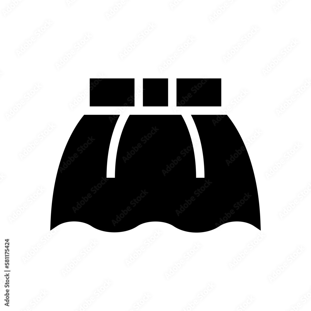 Skirt glyph icon Skirt glyph icon