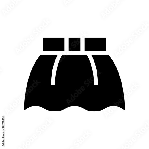 Skirt glyph icon