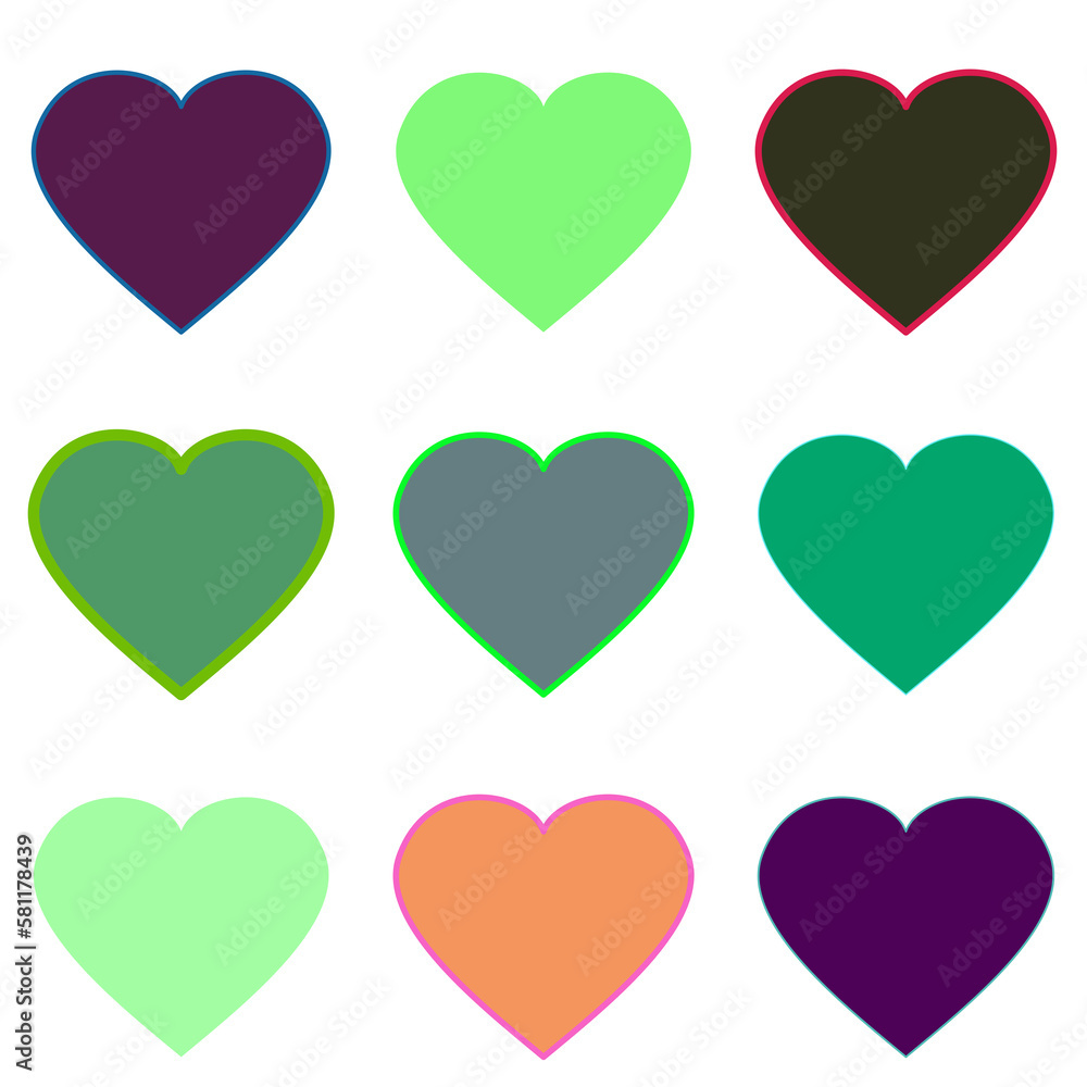 seamless pattern with hearts seamless pattern with hearts