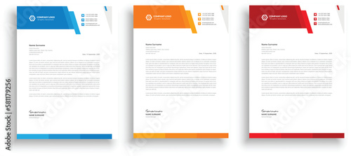 New Corporate And Creative Professional Business Elegant,Modern letterhead template design in minimalist style a4