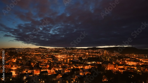 Twilight in Trondheim, Norway