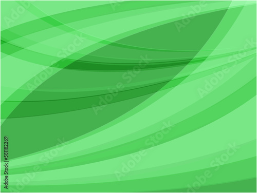 美しいウェーブの波形背景素材／ライトグリーン