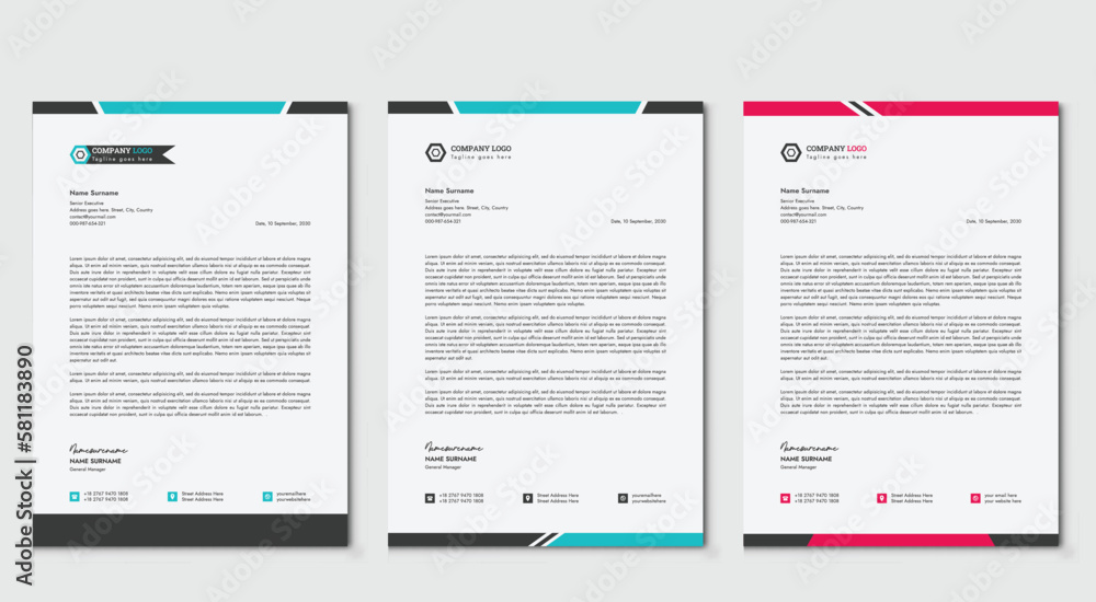Corporate modern letterhead design template
bundle of your corporate project design.
set to print with vector & illustration.
corporate letterhead bundle.