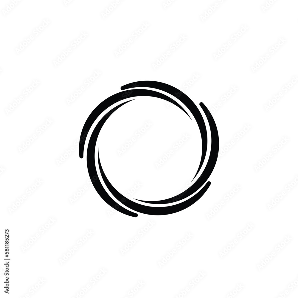 Round circular banner frames, borders, vector hand drawn, circular markers highlighting text Round circular banner frames, borders, vector hand drawn, circular markers highlighting text