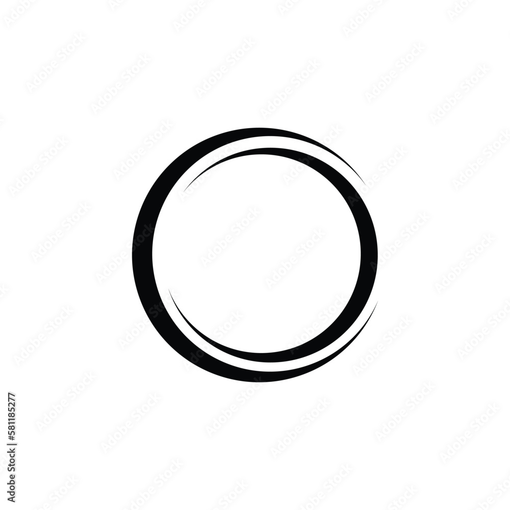 simple 3d flat circle object symbol logo vector simple 3d flat circle object symbol logo vector