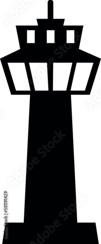 Control tower icon. Safety signs and symbols.