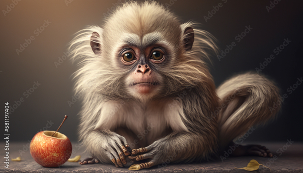 Cute Monkey Illustration Cute Monkey Illustration