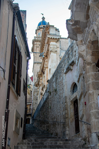 Historical center of  Ragusa Ibla in Sicily photo