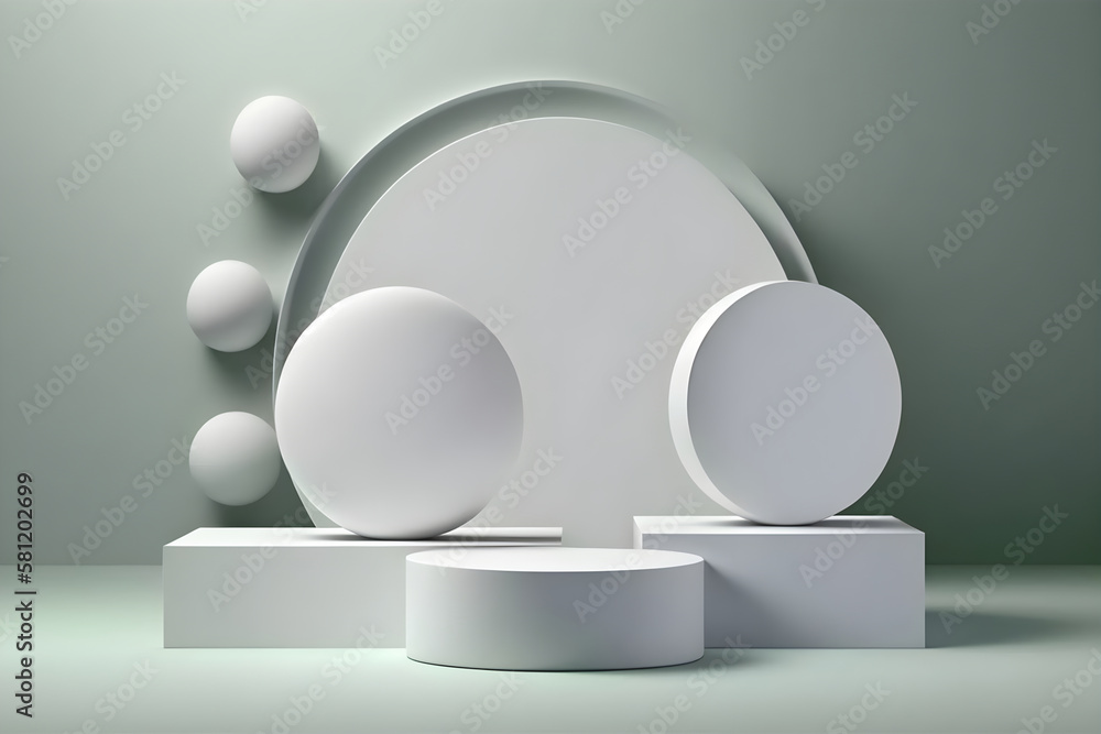 3D podium background with natural light and shadow in grey color. With Generative AI tehnology. 3D podium background with natural light and shadow in grey color. With Generative AI tehnology.
