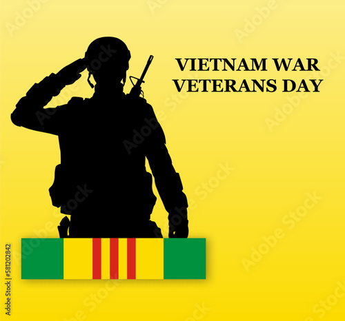 Background for Vietnam War Veterans Day. Vietnam War Veterans Day celebrated in March 29 th in USA. EPS10 vector
