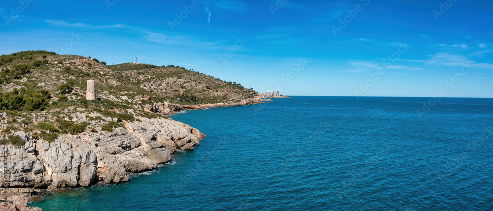 Coastline Beauty near Oropesa del Mar - Torre de la Corda in View
