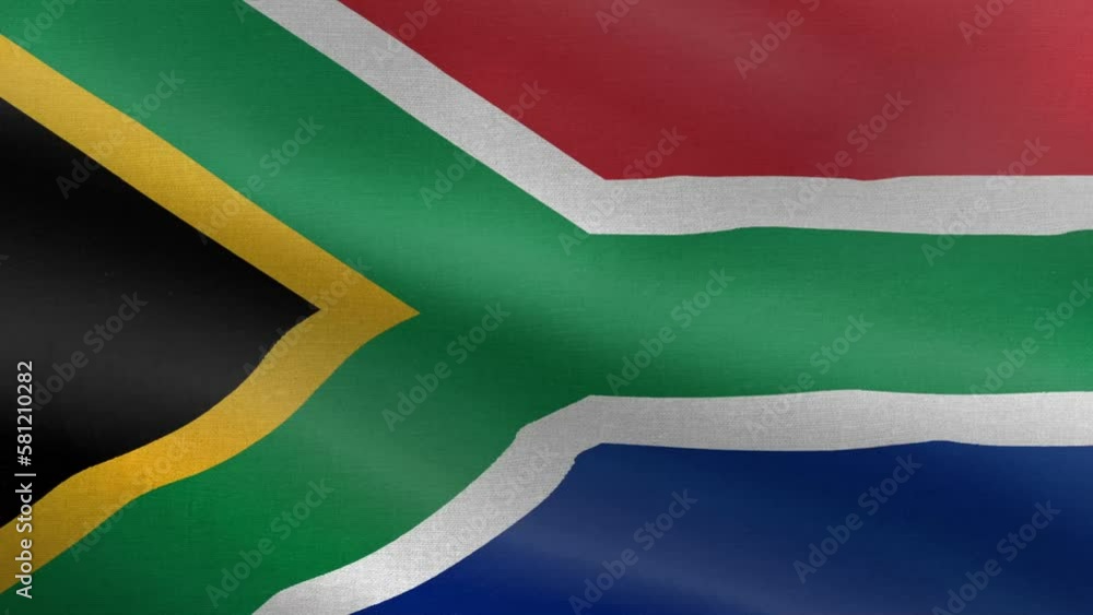 Sa Flag Animation National Flag of South Africa, Seamless loop South Africa flag ...