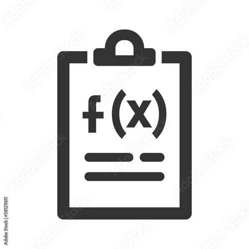 Math formula icon