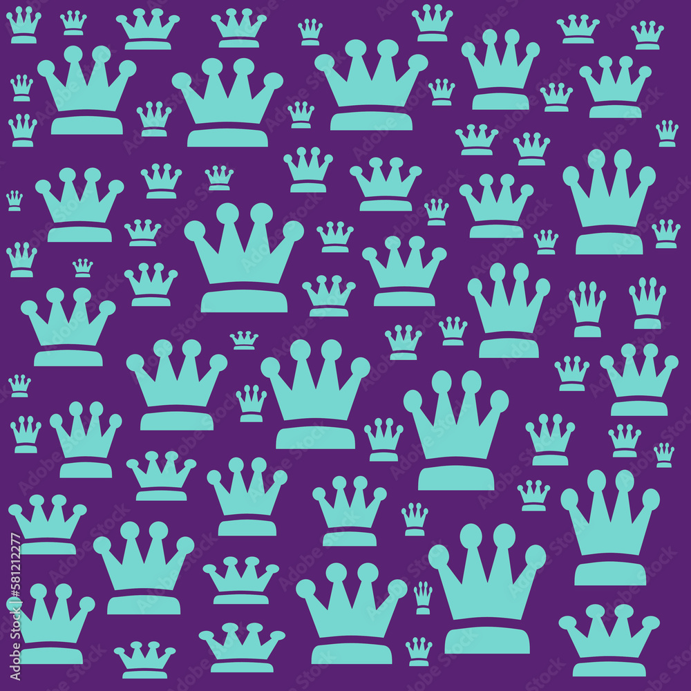 Seamless crown pattern Seamless crown pattern