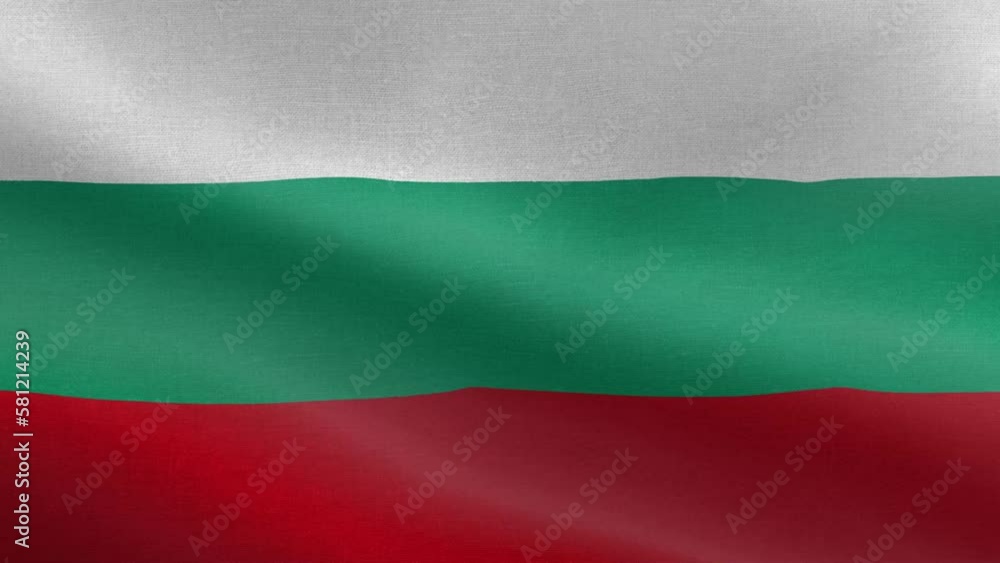 National Flag of Bulgaria, Seamless loop Bulgaria flag animation. A beautiful view of Bulgaria flag video. 3d flag waving video. Bulgaria HD resolution. National Flag of Bulgaria, Seamless loop Bulgaria flag animation. A beautiful view of Bulgaria flag video. 3d flag waving video. Bulgaria HD resolution.