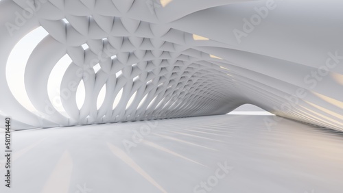 Futuristic architecture background 3d render © Annuitti