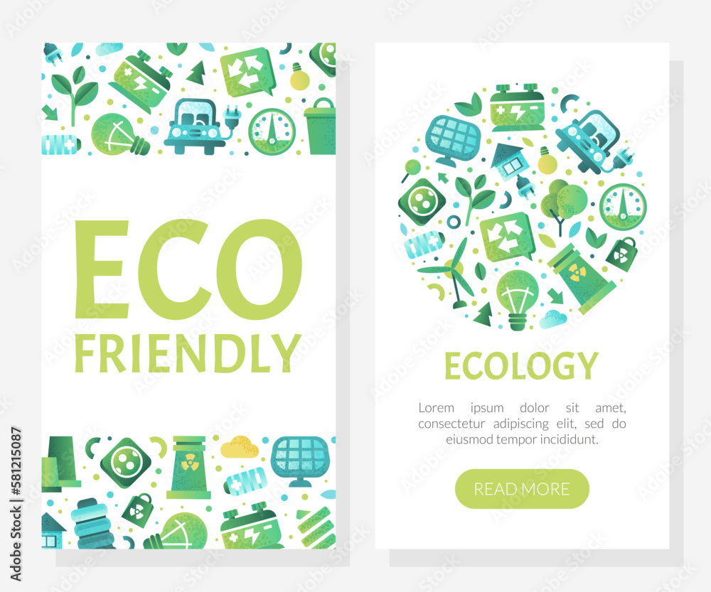 Eco friendly and ecology mobile app templates. Environmentally friendly ...
