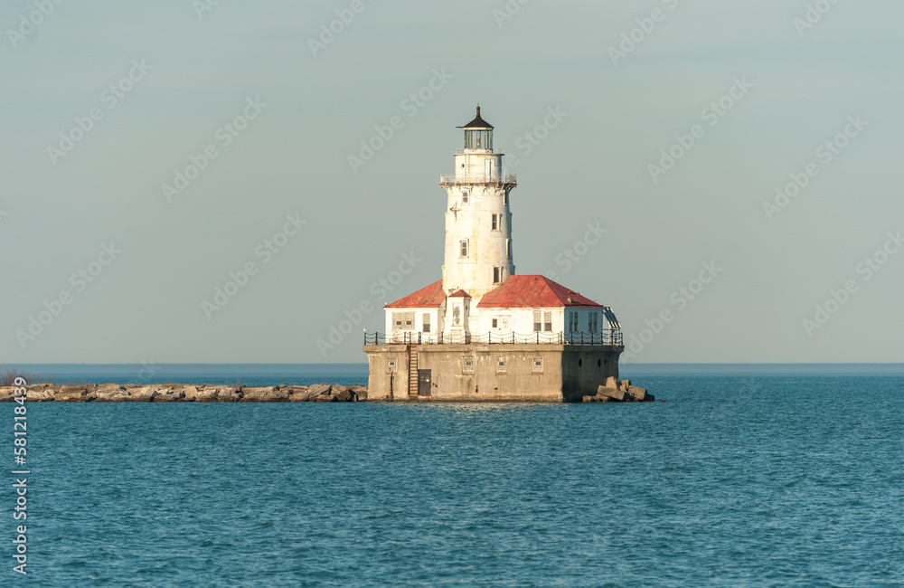 Chicago Lighthouse. Michigan Lake. Illinois