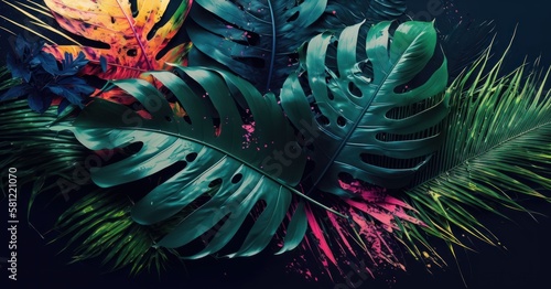 Vivid Colors, Colorful Exotic Leaves